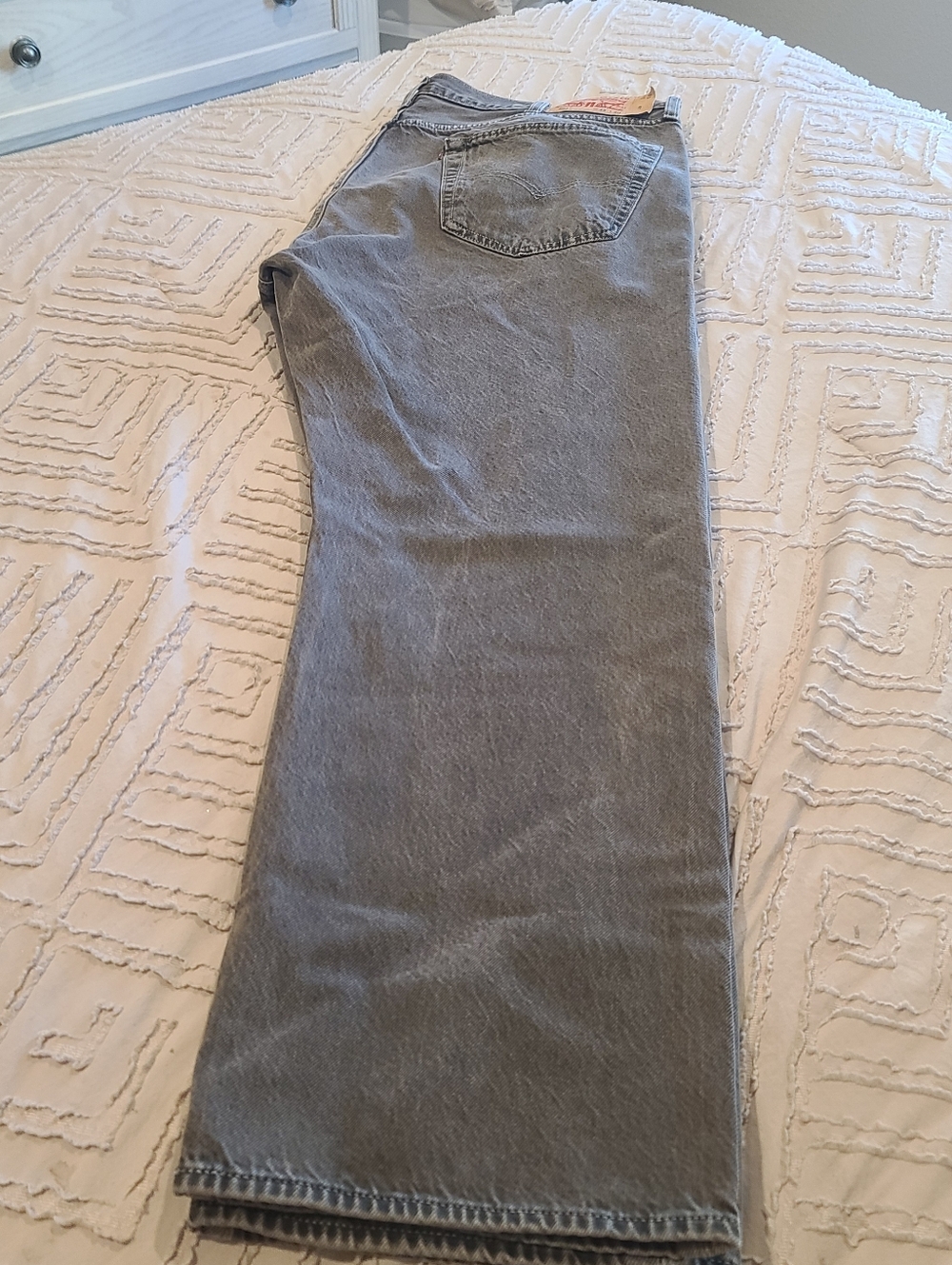 Levi's 501 Straight Men's Washed Black Jeans - Picture 6 of 6